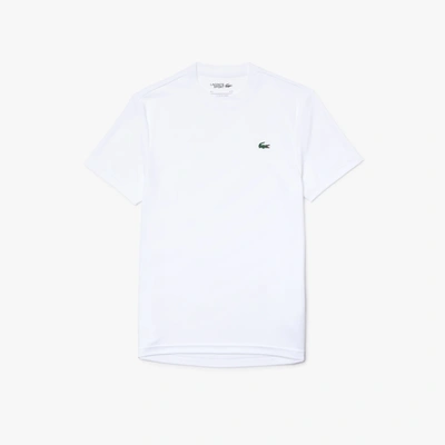 Lacoste Men's Sport Breathable Piquã© T-shirt - M - 4 In White