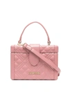 LOVE MOSCHINO QUILTED MINI TOTE BAG