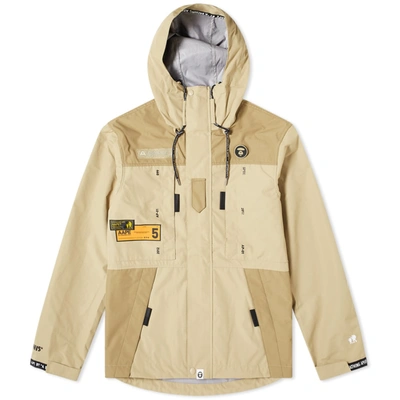 Aape By A Bathing Ape Aape Mountain Shell Jacket In Neutrals