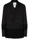 VALENTINO DOUBLE-BREASTED PANELLED BLAZER