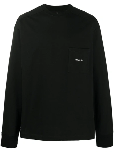 Oamc Chest Pocket Sweatshirt In Black