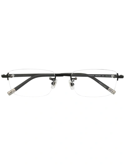 Montblanc Rectangular Frames In Black