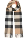 Burberry Vintage Check Cashmere Scarf In Brown