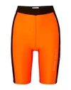 Ambush Printed Two-tone Scuba Shorts In Orange