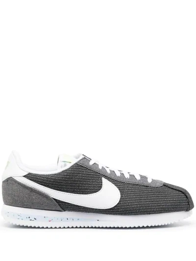 Nike Cortez Recycled Canvas Sneakers In Gray-grey