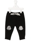 MONCLER EMBROIDERED-LOGO TRACK PANTS