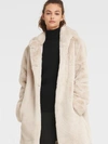 DKNY DKNY WOMEN'S FAUX FUR COAT WITH HOOD -,74675331