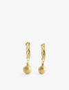 ALIGHIERI FRAGMENTS ON THE SHORE 24CT GOLD-PLATED EARRINGS,R03675163