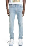 OFF-WHITE LOGO SLIM FIT JEANS,OMYA074F20DEN0024001