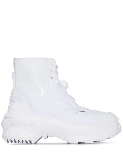 Maison Margiela White Reebok Edition Tabi Instapump Fury Lo Sneakers