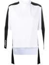PALM ANGELS CONTRASTING PANEL DETAIL SHIRT