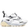 Stella Mccartney Eclypse Hook-and-loop Sneaker In Wht/sil/wt/wt/ag/blk