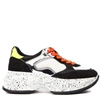 Hogan Maxi I Active Black Oversize Leather & Mesh Sneaker  <br> In Black/white