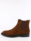 TOD'S CHELSEA BOOTS BROWN SUEDE,11579905