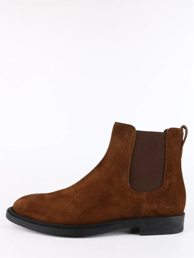 Tod's Chelsea Boots Brown Suede