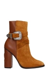 TOMMY HILFIGER HIGH HEELS ANKLE BOOTS IN LEATHER COLOR SUEDE AND LEATHER,11579467