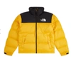 The North Face 1996 Retro Nuptse Quilted Dwr-coated Ripstop Down Hooded Jacket In Gold
