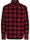 MONCLER CHECK PRINT QUILTED SHIRT JACKET
