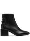 DIESEL ZIP-UP LEATHER ANKLE BOOTS