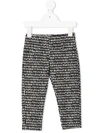 Andorine Dot Print Leggings In Black