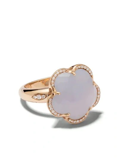 Pasquale Bruni Women's Bon Ton 18k Rose Gold, Light Blue Chalcedony & Diamond Ring