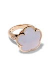 Pasquale Bruni Women's Bon Ton 18k Rose Gold, Light Blue Chalcedony & Diamond Ring In Pink