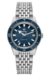 Rado Men's Swiss Automatic Captain Cook Tradition Stainless Steel Diver Bracelet Diver Watch 42mm In Silver