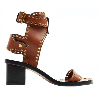 Pre-owned Isabel Marant Jaeryn Brown Leather Sandals