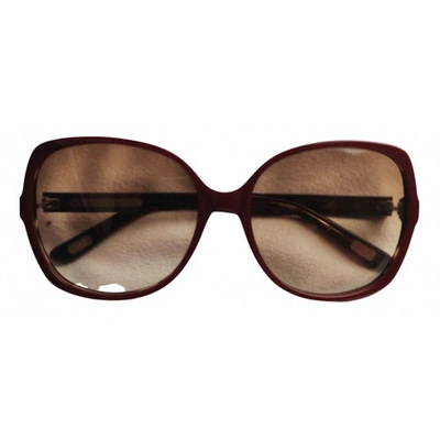 Pre-owned Marc Jacobs Burgundy Sunglasses