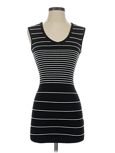 Pre-owned 2b Bebe Casual Dress In Black
