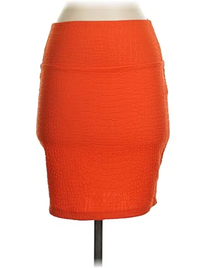 Pre-owned 2b Bebe Casual Skirt In Orange