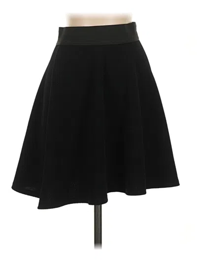 Pre-owned 2b Bebe Formal Skirt In Black