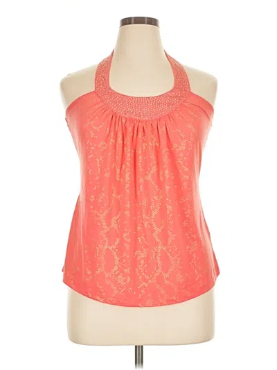 Pre-owned 2b Bebe Sleeveless Blouse In Orange