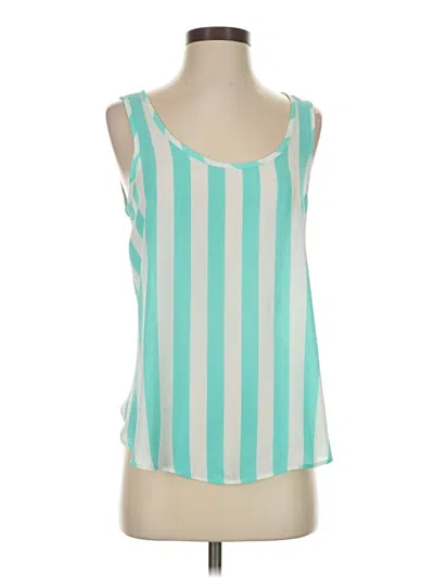Pre-owned 2b Bebe Sleeveless Top Teal Scoop Neck Tops