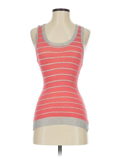 Pre-owned 2b Bebe Tank Top Red Strapless Neckline Tops