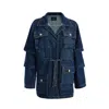 2be4a Blue Women's Short-sleeve Denim Jacket In Blue