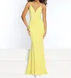 2cute Radiance Double-strap Gown In Yellow