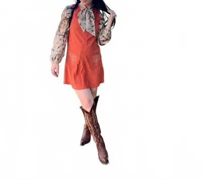 2flyco Brimstone Western Long Sleeve Top In Browns And Tans In Multi