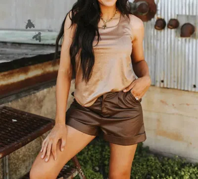 2flyco Lasso Lux Tank In Saddle In Brown