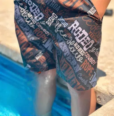 2flyco Men's Howdy Partna Swim Trunks / Shorts In Multi