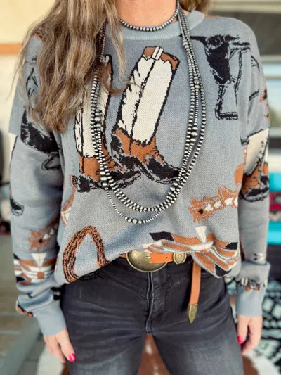 2flyco The Tombstone Sweater In Grey In Gray