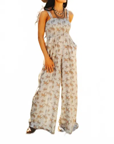 2flyco Trail Ride Jumpsuit In Beige In Neutral