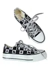2flyco Women's Checkered Cowgirl Kickers Sneaker In Black/white In Multi