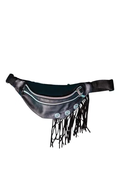 2flyco Women Phoenix Fanny Tuxedo Belt Bag In Black