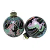 2kstyle Carousel Hand-painted Bauble Christmas Ornament Set Of Two - Multicolor In Multi