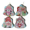 2kstyle Cookies Modelling Clay Christmas Tree Ornament - Set Of Four In Multi