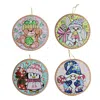 2kstyle Dalgona Modelling Clay Christmas Tree Ornament - Set Of Four In Multi
