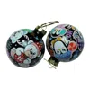 2kstyle Lollipop Hand-painted Bauble Christmas Ornament Set Of Two - Multicolor