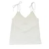 2kstyle Women's Acne V-cut Spaghetti Straps Camisole - White In White