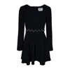 2kstyle Women's Brigitte Chain-embellished Skater Mini Dress - Black In Black